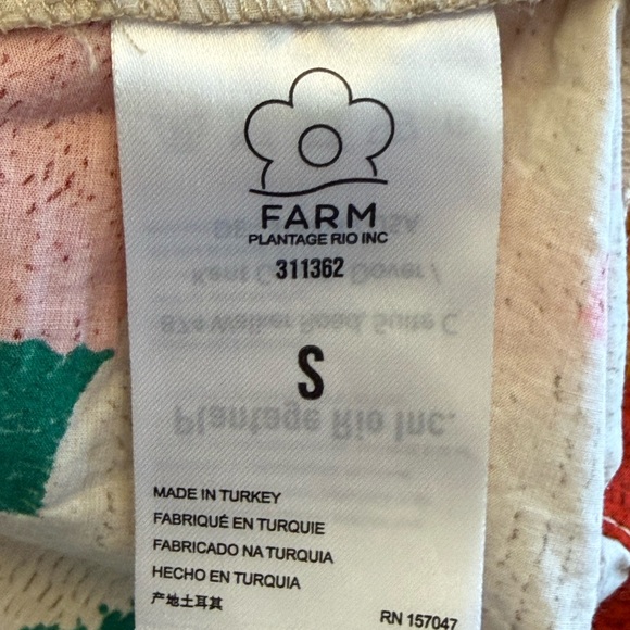 Farm Rio Super Fun Daisy Mini Dress S Floral Puff Short Sleeve Feminine Dainty - Picture 6 of 10